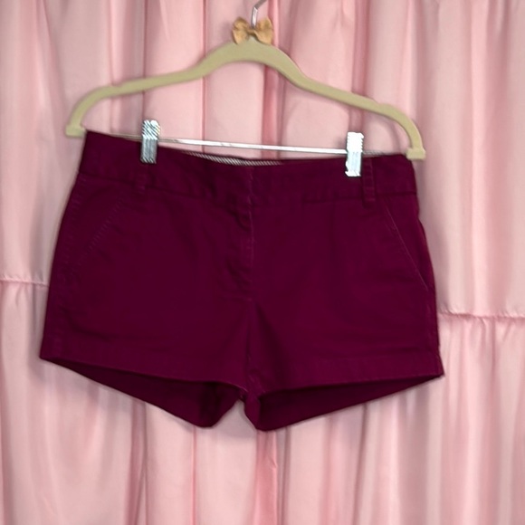 J.Crew Chino Shorts Plum Size 4 - Picture 1 of 6
